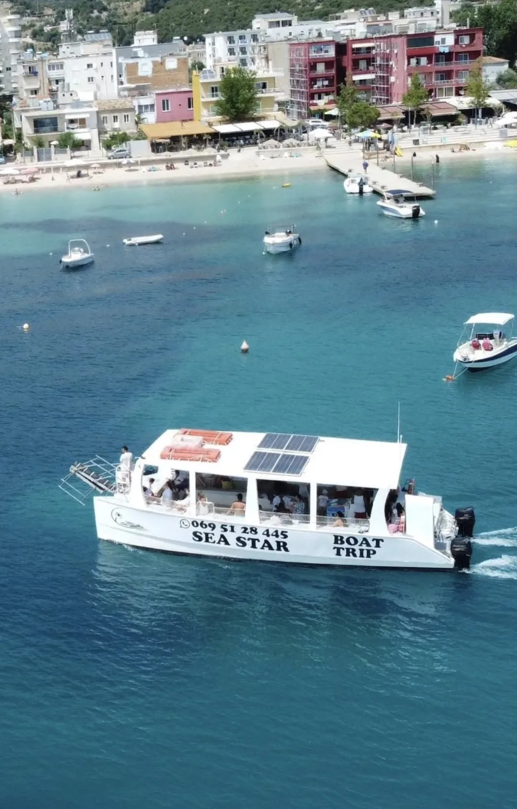 Riviera Boats AL boat tour near Sarande, Albania